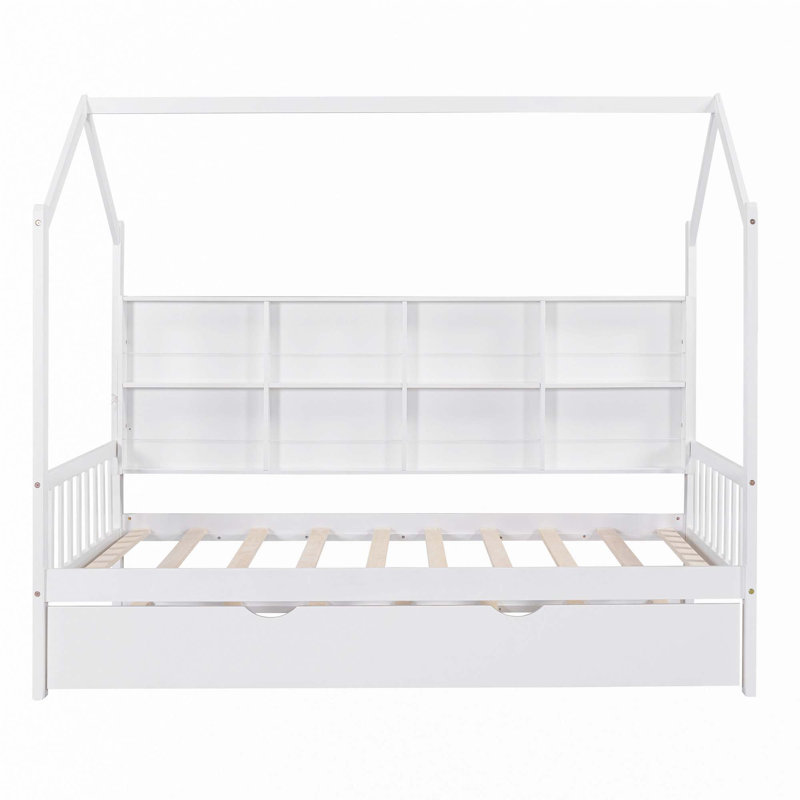 Lit en bois avec couchette, Simple