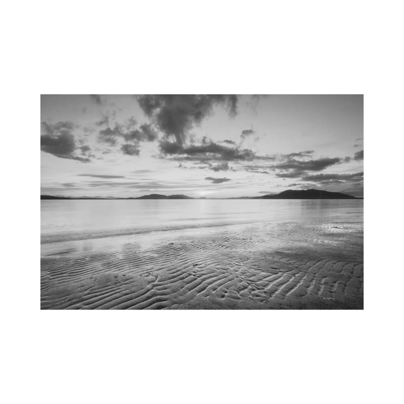 Samish Bay Sunset, B&W II 1 Piece Wrapped Canvas Wall Art, 66.04 cm H x 45.72 cm W x 3.175 cm D