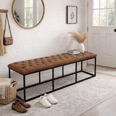 Banc en simili cuir Darren