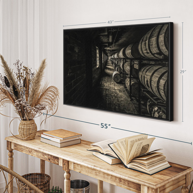 " Whiskey Cellar ", 43" H x 29" W