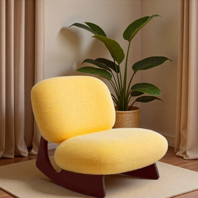 Mid-century Simple Single Rocking Chair. by Orren Ellis