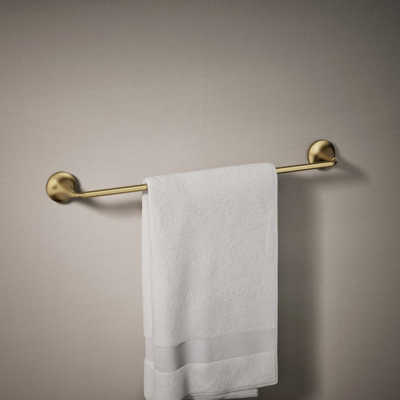 Tone Towel Bar, Vibrant Brushed Moderne Brass, 24"W