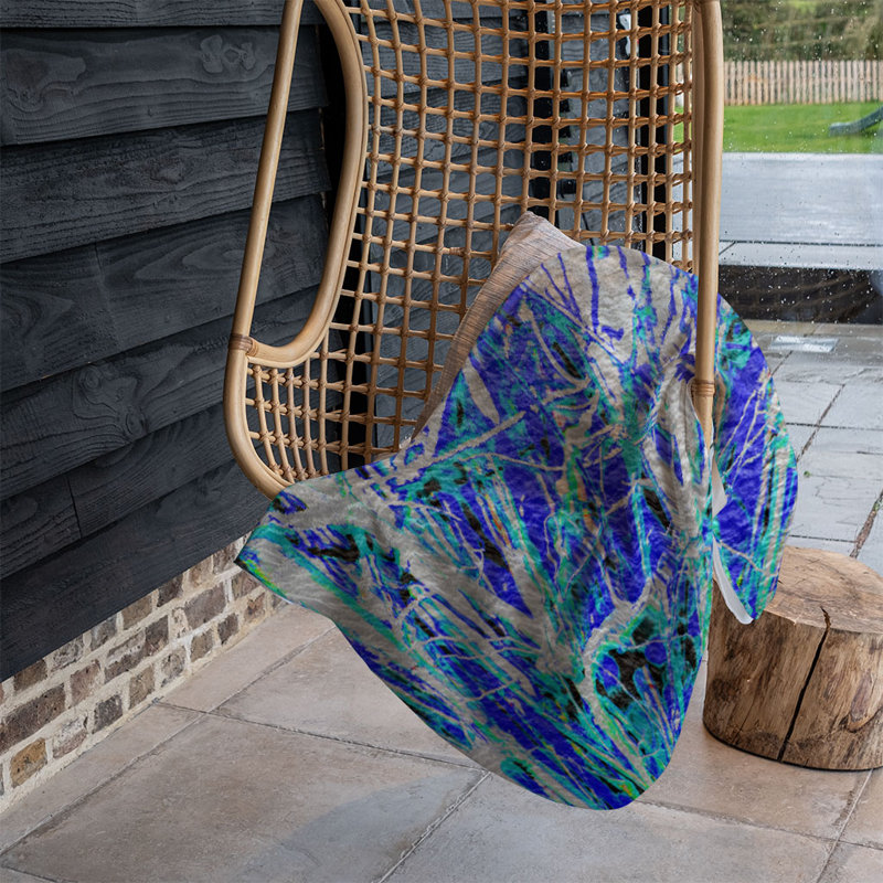 Pilcher Quilted Throw Blanket, Blue