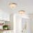 Irodia 11.81'' Dimmable Ribbed Led Flush Mount With Hanging Crystal Drop