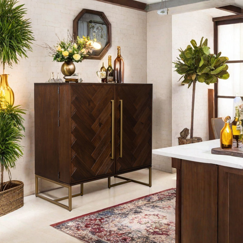 Armoire d'appoint légère et luxueuse