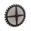 Miroir rond de style industriel Iron Mountain