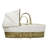 Moses Basket With Stand with Bedding with Mattress