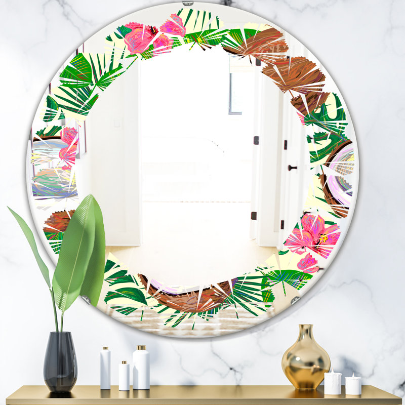 Miroir mural Leaves, 23,6 po x 23,6 po