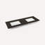Quartz Stone Vanity Top, 60" X 23", Double Undercounter Sink, Three Hole-843981793
