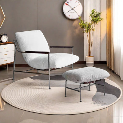 Comfortable Chair with Steel Frame