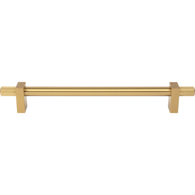 Larkin 4 Knurled Ends Appliance Pull, Brushed Gold, 12"