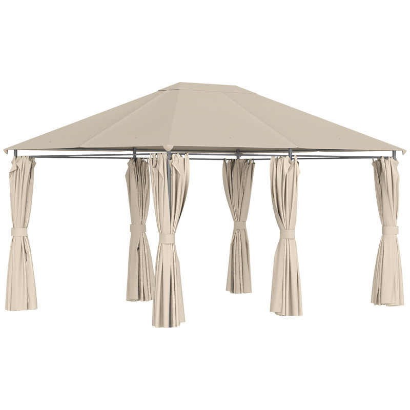 Steel Patio Gazebo, Khaki