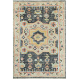 Ophelia Hand Knotted Southwestern Area Rug in Gray/Beige