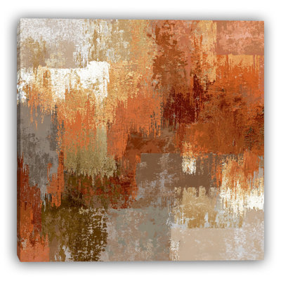 Rust Harmony Wrapped Canvas Wall Art