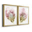 " Flowering Pink I " 2 - Pieces Painting Print-1258831901-1258831890