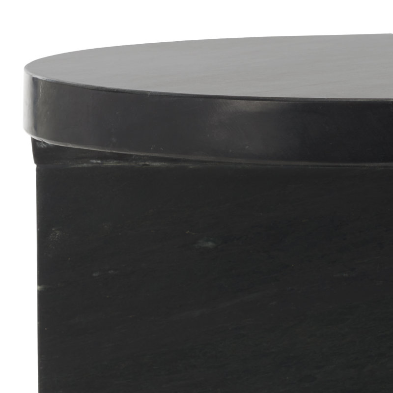 Hatteras Marble End Table, Black