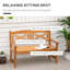 Breonna Solid Wood Poplar Outdoor Bench