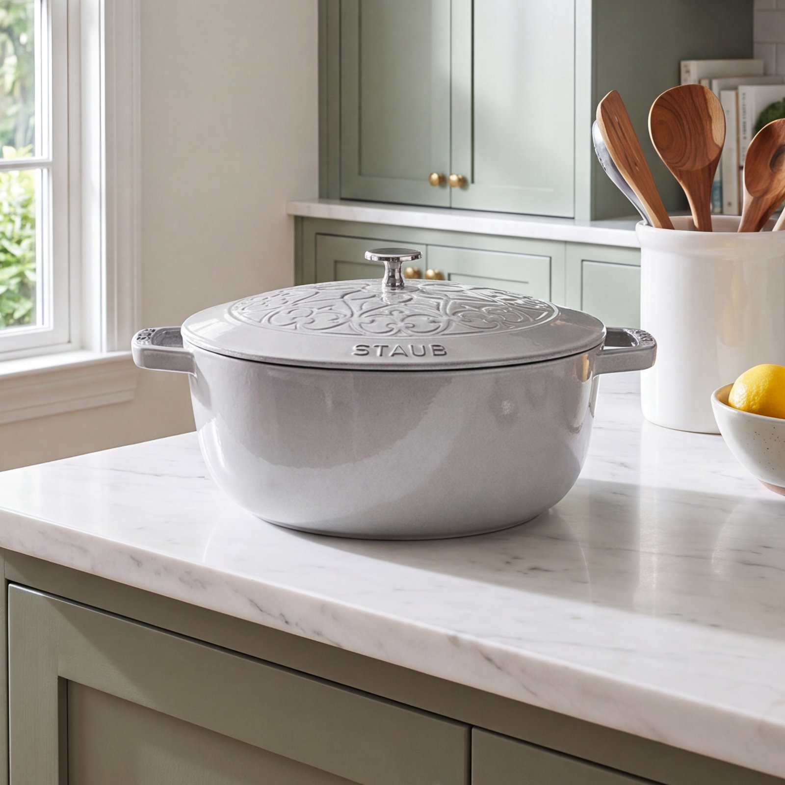 Enameled Cast Iron Braiser, Graphite Gray