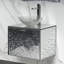 Meuble-lavabo mural de luxe en cristal