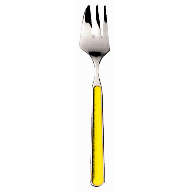 Fantasia Cake Fork - 12 Pieces, Giallo