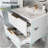 24 Inch White Bathroom Vanity Without Sink-826327188