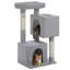 Arbre à chat XL 44 "pour grands chats 20 lb et plus, 2 condos spacieux avec grattoir épaissi de 3,4 po, grand perchoir supérieur, 2 jouets interactifs-1500210044