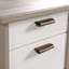 Bureau de direction avec grand bureau, finition brune