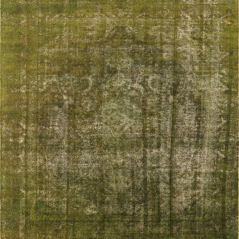 Tapis 100% Mid-Century moderne lavable à la machine 1863, Carré 3 pi