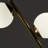 Sphere 65 in. Modern LED Energy-Efficient Floor Lamp in Brass Finish with 2 Glass Globe Shades