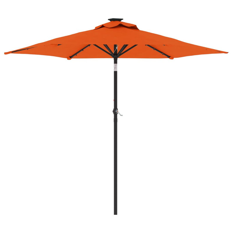 Beach Parasol, Terracotta, 212cm H x 225cm W x 225cm D