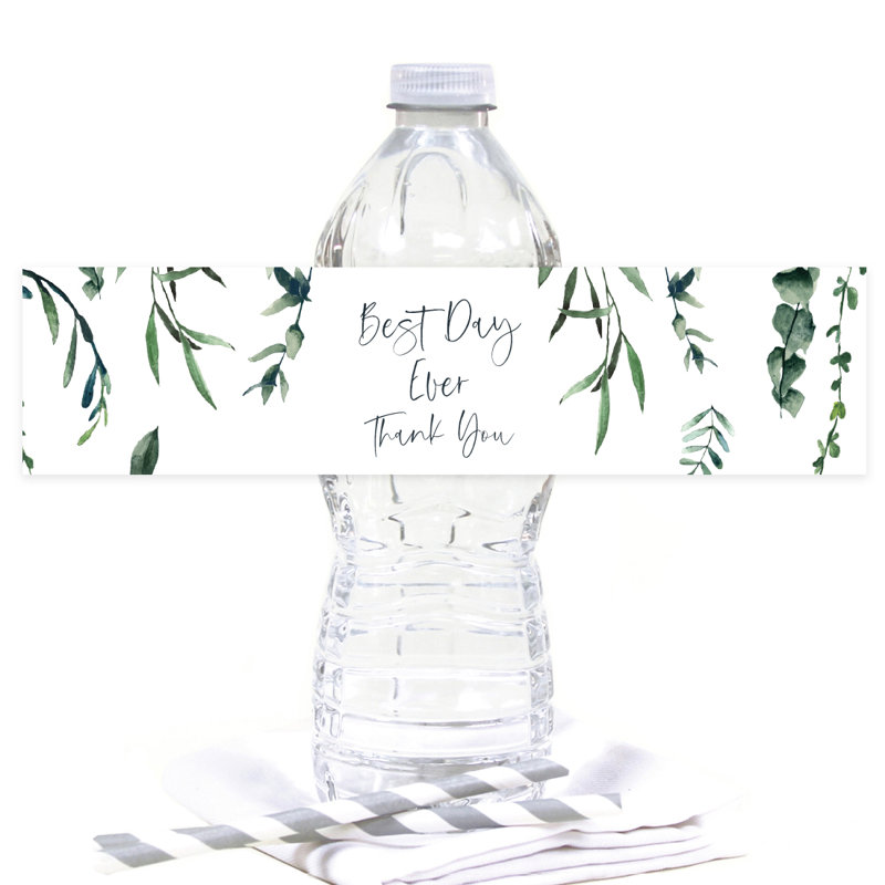 «Best Day Ever Thank You», étiquette de bouteille de mariage