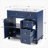 Bathroom Vanity With Sink, Wood Frame Bathroom Vanity With Soft-Close Drawers-160225515
