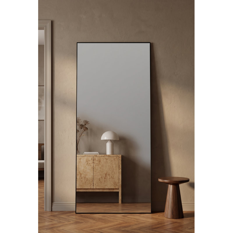 Dainton Rectangle Metal Mirror, Black