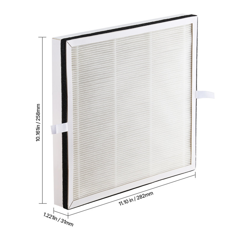 Filtre de remplacement HEPA 3-en-1 H13 pour purificateurs d'air - Élimination de la poussière et des odeurs à haut rendement