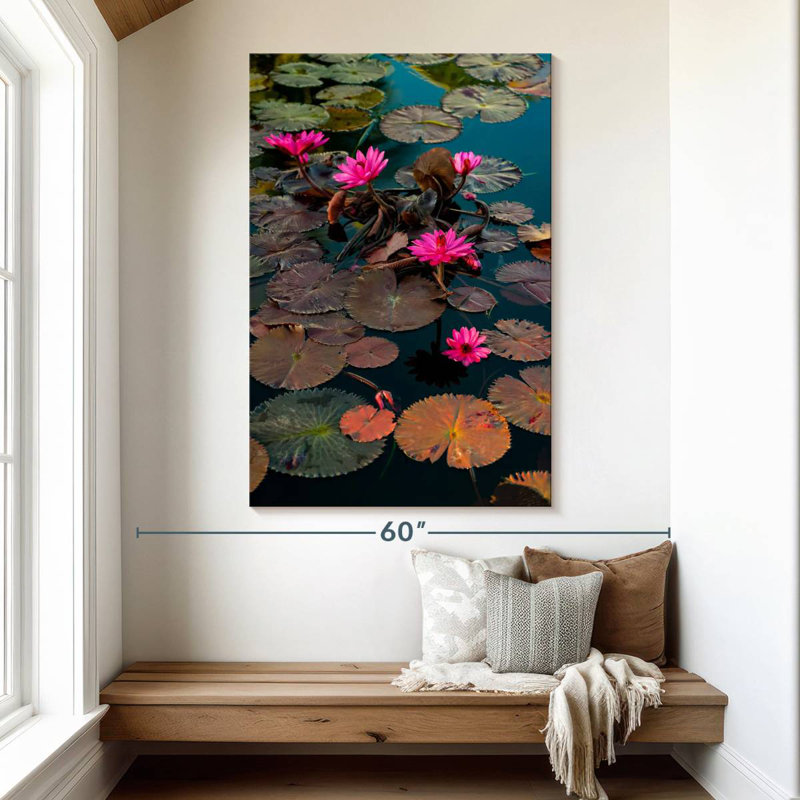 Harnek Lily Pond, 51" H x 34" W