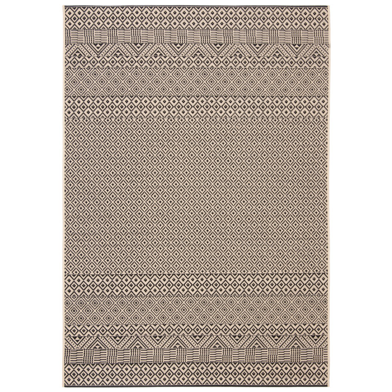Wade Logan® Arneshia Geometric Beige Indoor / Outdoor Area Rug ...