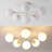 Sydni 6 - Light 24'' Cluster Globe Flush Mount-1868299654