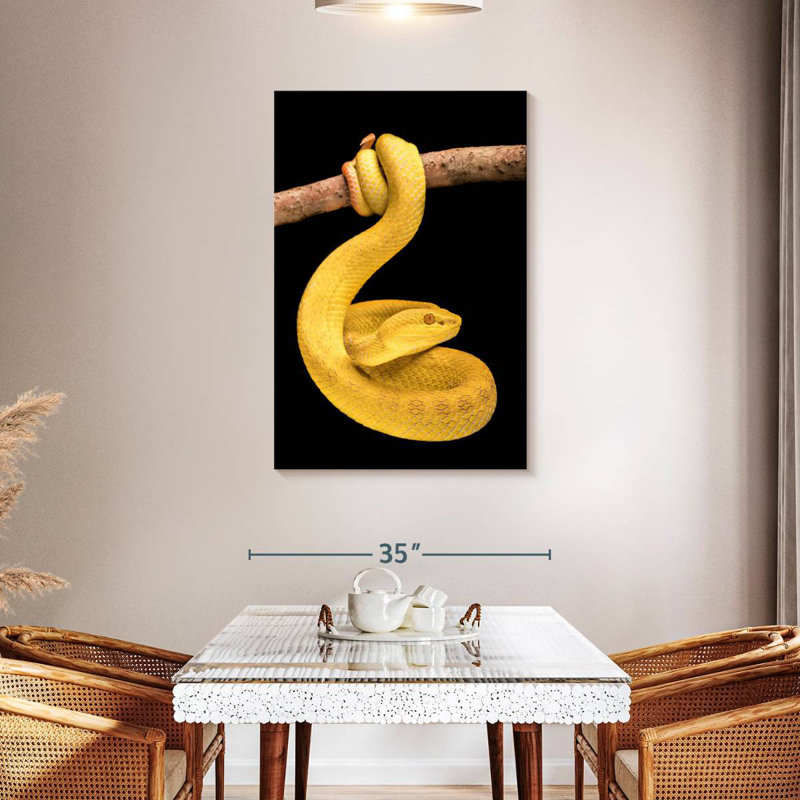 Brampt Venomous Pit Viper, 45" H x 30" W