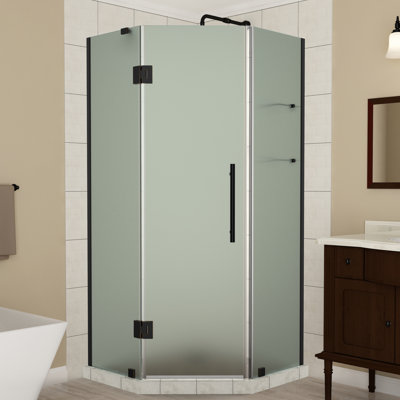 Cabine de douche à charnière néo-angle 42 po x 72 po Merrick GS