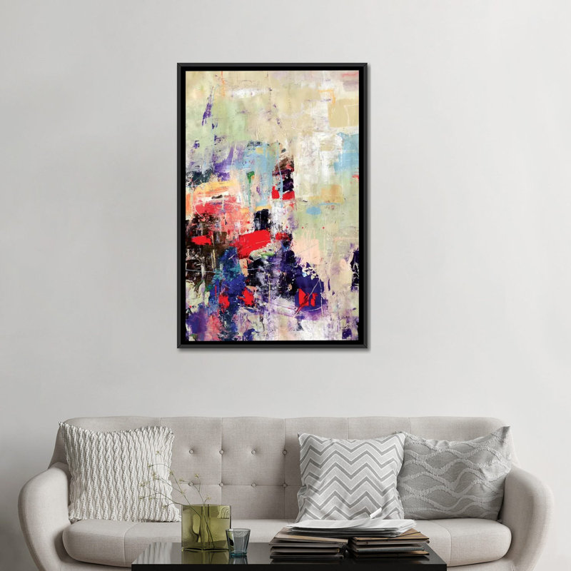 "Base camp" par Julian Spencer, reproduction d’art, Pas de tapis, Toile avec cadre noir, H 48 po x l 32 po x P 1,5 po