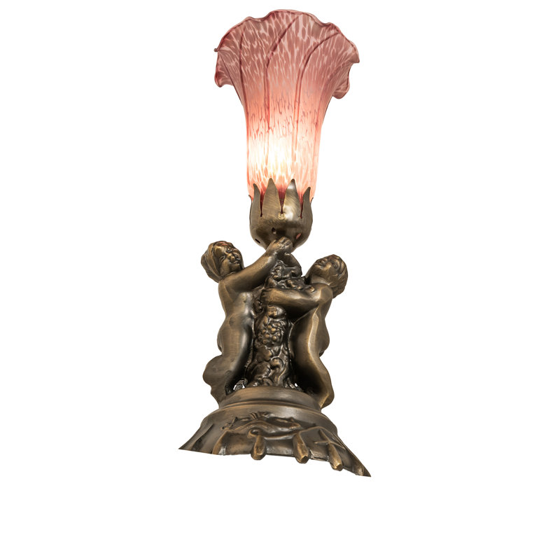 Mini lampe chérubin 13 po, Mauve