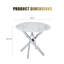 Table ronde moderne en verre