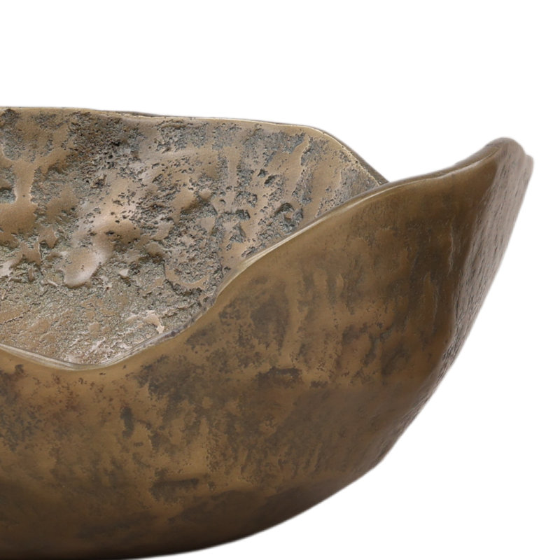Ensemble de 2 bols Damara en laiton antique