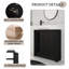 Armoire de salle de bain 30 po - Lavabo en céramique blanche et porte à fermeture en douceur-2099325738