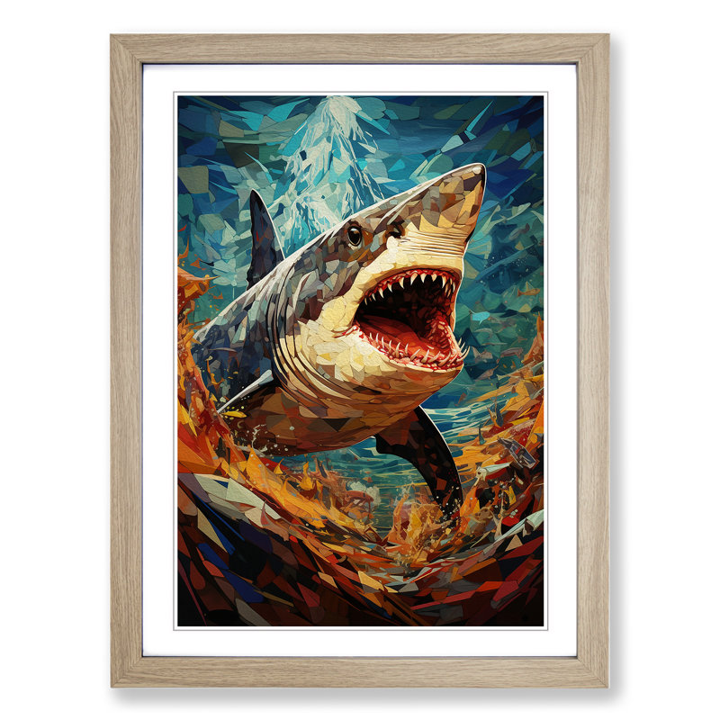 Shark Orphism - Framed Print