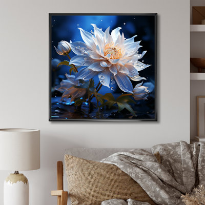 Harmonie de bleuet cristal sur toile