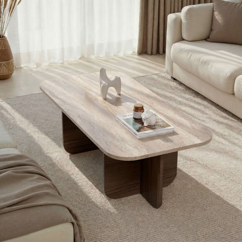 Coffee Table, Travertine