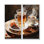 Cubain café brun II - ensemble d'art mural côtier de 2