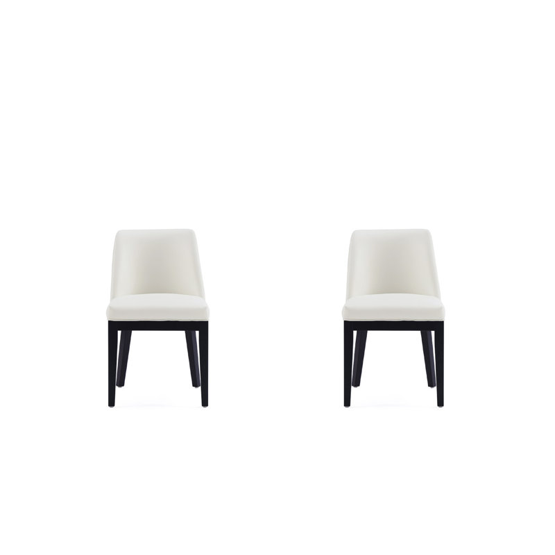 Chaise parsons rembourrée Gansevoort, Crème, crème