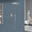 2-Function High-Pressure Rainfall Shower System, Tub Faucet Set